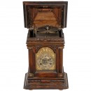 Rare Symphonion 5 ¾ in. Musical-Box Clock, c. 1895