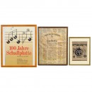 3 Framed Posters Edison, Phonograph and Record