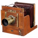 Stegemann Camera with Voigtländer Petzval-Type Lens of 1858