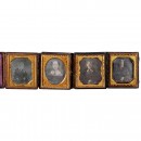 4 Daguerreotypes (1/6 Plate), c. 1845-50