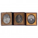 3 Daguerreotypes, c. 1850