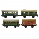 4 Märklin Railway Wagons, Gauge 0, c. 1935