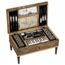 Musical Clavichord-Form Sewing Necessaire, c. 1840