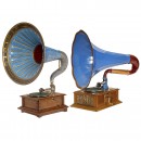 2 Outsized Gramophones for Restoration, c. 1915