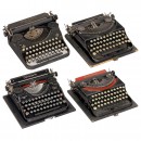 4 Portable Typewriters, 1930s