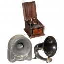 3 Horn-Type Radio Speakers, c. 1925
