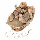 Pull-Along Babies in Basket Automaton, 1940s