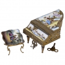 Viennese Enameled Musical Furniture, mid-20th Century
