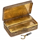 Silver-Gilt Musical Snuff Box, c. 1830