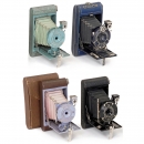 4 Colored Vest Pocket Kodak Cameras