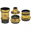 4 Brass Lenses from England