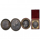 4 Daguerreotypes (Various Sizes), 1845-55