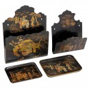 Chinese Trays and Journal Holders with Peep Show Motifs