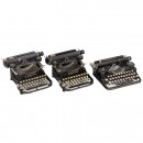 3 Portable Typewriters, c. 1930