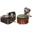 2 German Toy Gramophones, c. 1920