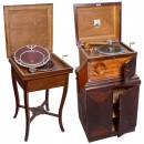 Stradivari Table-Top Gramophone with Disc Compartment, c. 1927