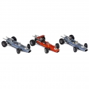3 Schuco Racing Cars, Scale 1:16, c. 1970