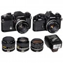 Nikon FM2n, FTn and 5 Lenses