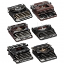 6 European Portable Typewriters