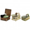 3 Toy Gramophones, c. 1925