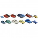 12 Japanese Tin Toy Volkswagen Beetles, c. 1950-70
