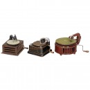 3 Table Gramophones, 1920s/1930s
