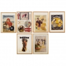 Rumba Dance Lesson and 5 Gramophone Advertising Posters