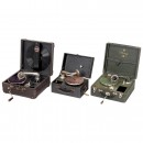3 Portable Gramophones, c. 1925-35