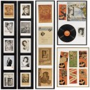 Record Advertisements and Postcards of Artists