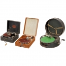 3 Portable Gramophones, c. 1920-30