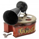 Rare Good Luck Melody Box Tin Toy Phonograph, c. 1925
