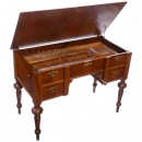 Writing Desk with Harp Barrel Piano by Andersson, c. 1900