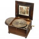 14½-Inch Polyphon Disc Musical Box with 12 Bells, c. 1900