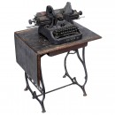 Oliver Typewrter with Matching Stand