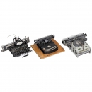 3 Small Mechanical Typewriters