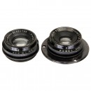 2 Zeiss Protar Lenses 1:18/14 cm and 18 cm