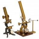 2 English Brass Microscopes