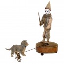 Ringmaster Clown and Cycling Cat Automaton, c. 1900