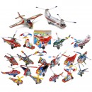 Japanese Tin-Toy Airplanes and Helicopters, c. 1960-70