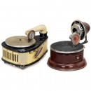 2 Toy Gramophones, c. 1930