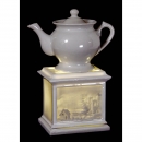 Teapot with Lithophane Warmer, c. 1880