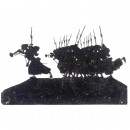 Silhouette of a Trumpet-Sounding Zouave with his Mercenaries, c.
