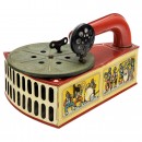 Tin Toy Phonograph with Jazz Band Motifs, c. 1925
