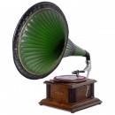 Gramophone with Large Horn, c. 1910