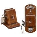 2 Intercom Telephones by ATEA, c. 1910