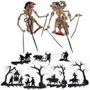 Chinese and Javanese Shadow Puppets, before 1970