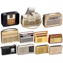 10 Portable Radios and a Sound Tape Player