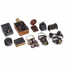 7 Detector Radios and 7 Headphones, 1920–30
