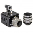 Viewfinder Camera in Cubic Form with Central Shutter and Changea