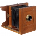 Studio Camera with Plasticca Lens, c. 1920
